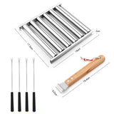 Removable Stainless Steel Sausage Grill Rolling Grill