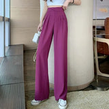 Figure-flattering versatile high-waisted wide leg trousers（Buy 2 pieces for free shipping）