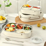 Microwaveable Stainless Steel Insulated Bento Box