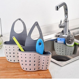 Double Sink Shelf Soap Sponge Drain Holder