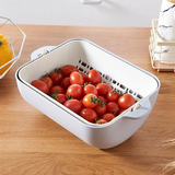 Double Plastic Vegetable Washing Basket