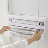 Punch-free Cling Film Storage Shelf