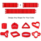 Free-Shaping Silicone Cake Mould 4PCS