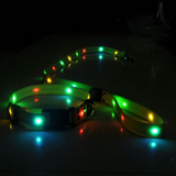 LED light-emitting dog collar traction rope chest strap size size universal