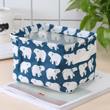 Desktop Fabric Storage Basket