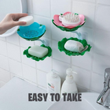 Lotus Shape Double-Layer Soap Holder