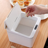 Intelligent sensor trash can organizer box