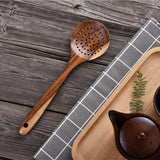 Teak tableware set