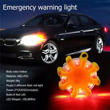 USB 1 set of 3 LED emergency car lights, road flares, warning night lights, roadside disc lights red LED lights