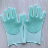 Silicone cleaning and high temperature resistant non-slip gloves  （5pairs）