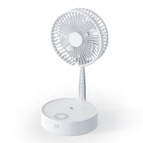 Retractable folding portable fan