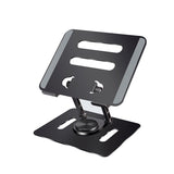 Adjustment folding height cooling rotating aluminum tablet stand