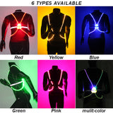 Night-Safe Multi-color Illuminated Reflective Strap