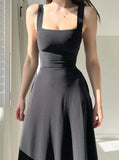 NEW WOMEN'S THICK STRAPS MIDI DRESS (BUY 2 FREE SHIPPING)