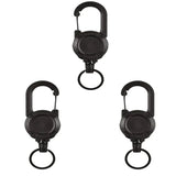 Outdoor automatic retractable wire rope anti-theft keychain