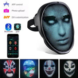 Full Color LED Luminous Mask Face Changing Mask Party Bar Props